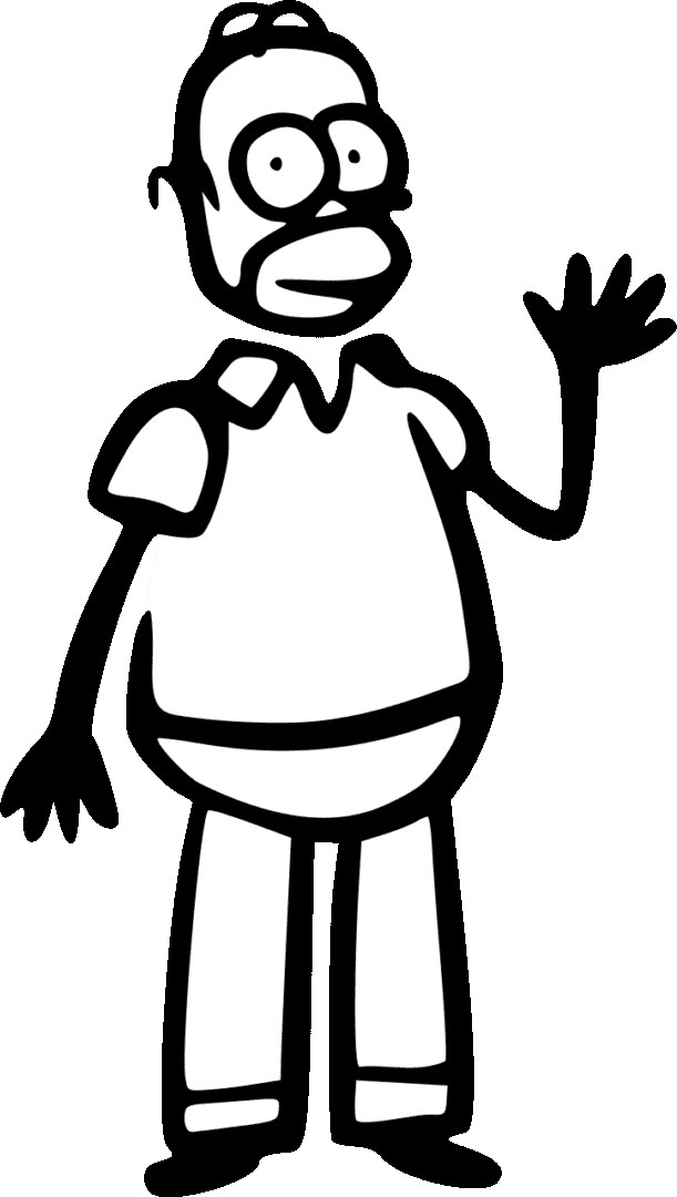 Illustration humoristique de Homer Simpson saluant, pour dédramatiser le passage à la vidéo