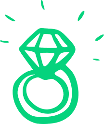 icône diamant symbolisant la valorisation de l’image de marque en communication vidéo