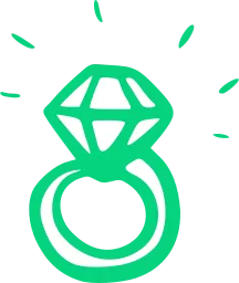 icône diamant symbolisant la valorisation de l’image de marque en communication vidéo